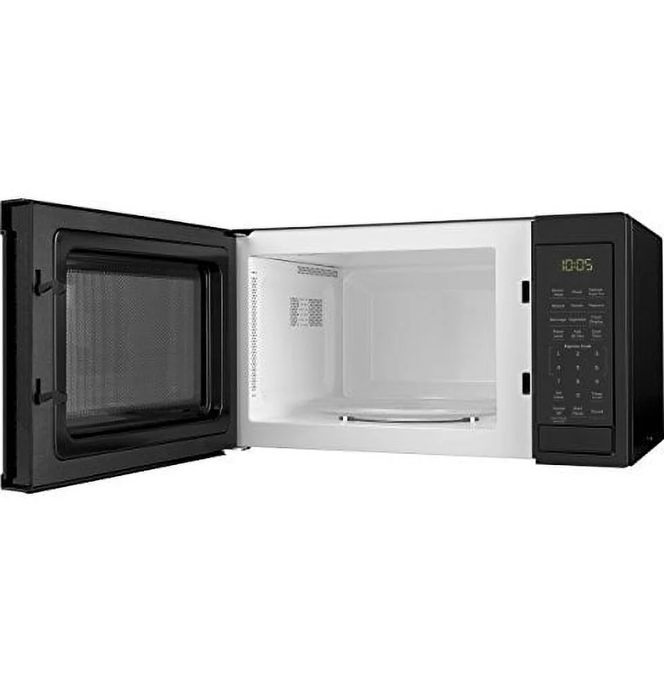 GE? 0.9 Cubic Foot Capacity Countertop Microwave Oven, Black, JES1095DMBB
