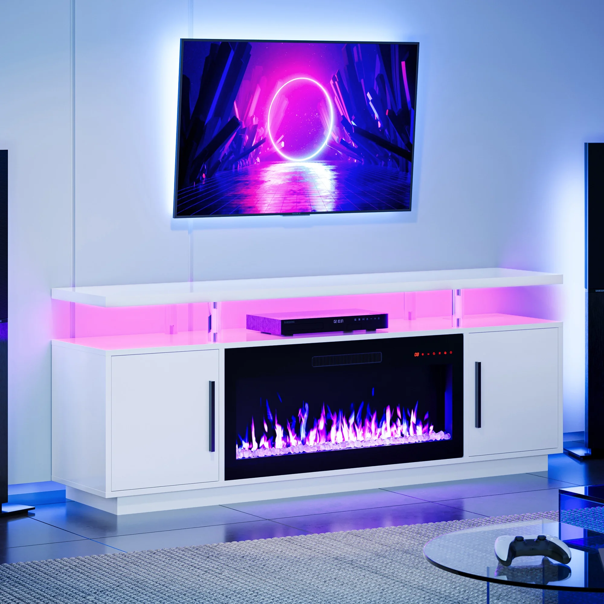 BELLEZE 70' TV Stand for TVs up to 75