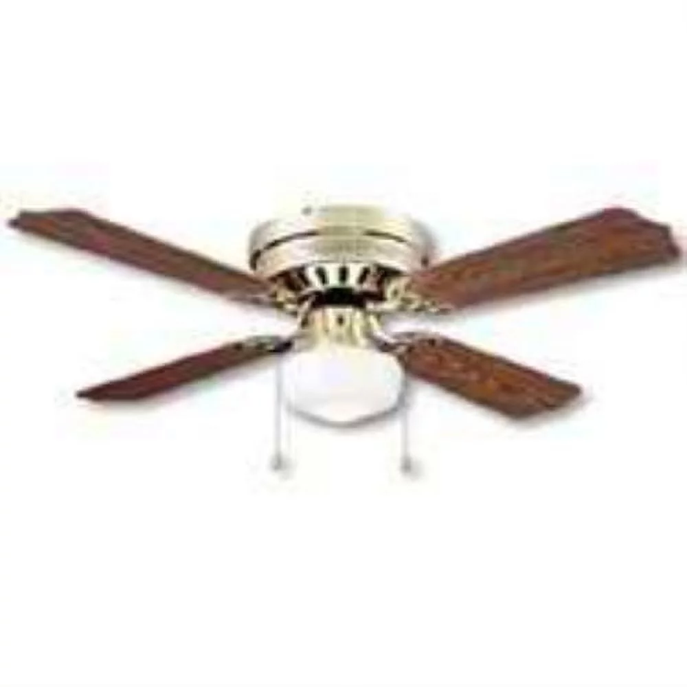 Boston Harbor 0430686 Hugger Low Profile Ceiling Fan, 4 Blade - Polished Brass