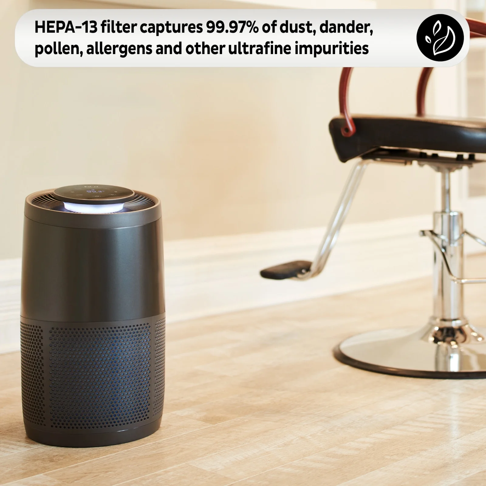 Instant HEPA Air Purifier with Multiple Quiet Fan Speeds, Clean Air Coverage up to 1140 sqft, Removes 99% of Dust, Smoke, Odors, Pollen & Pet Hair, Charcoal