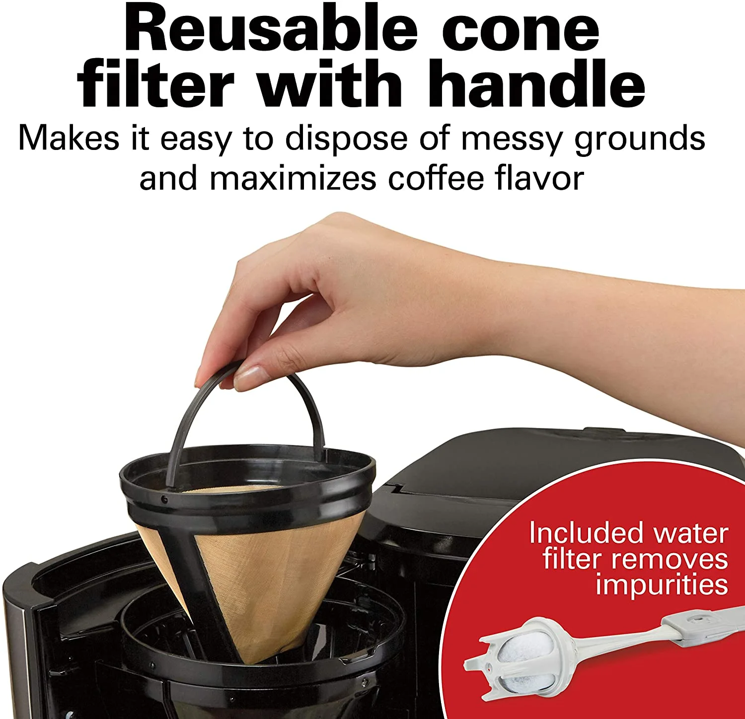 Hamilton Beach 12-Cup Front Fill Thermal Coffee Maker in Black