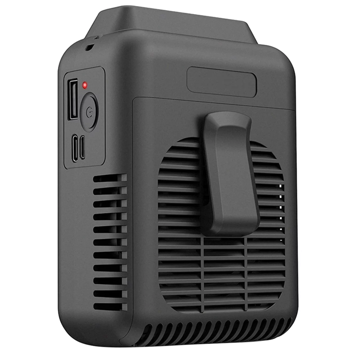 2X Rechargeable Waist Clip on Fan,Portable Belt Fan,Battery Operated Neck Fan,Adjustable Air Outlet,Cooling Fan