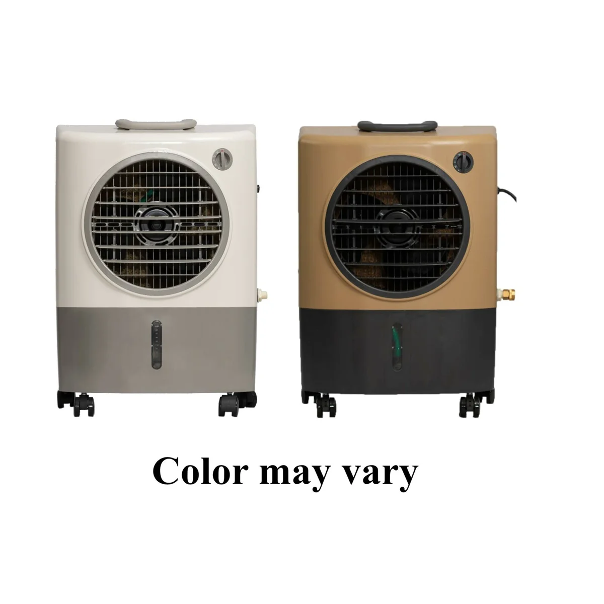 Hessaire MC18M Portable Evaporative Cooling Fan, Indoor/Outdoor Low Humidity Environments, 1300 CFM, 500 sq. ft., 2-Speed Fan, 53.4 dB, White