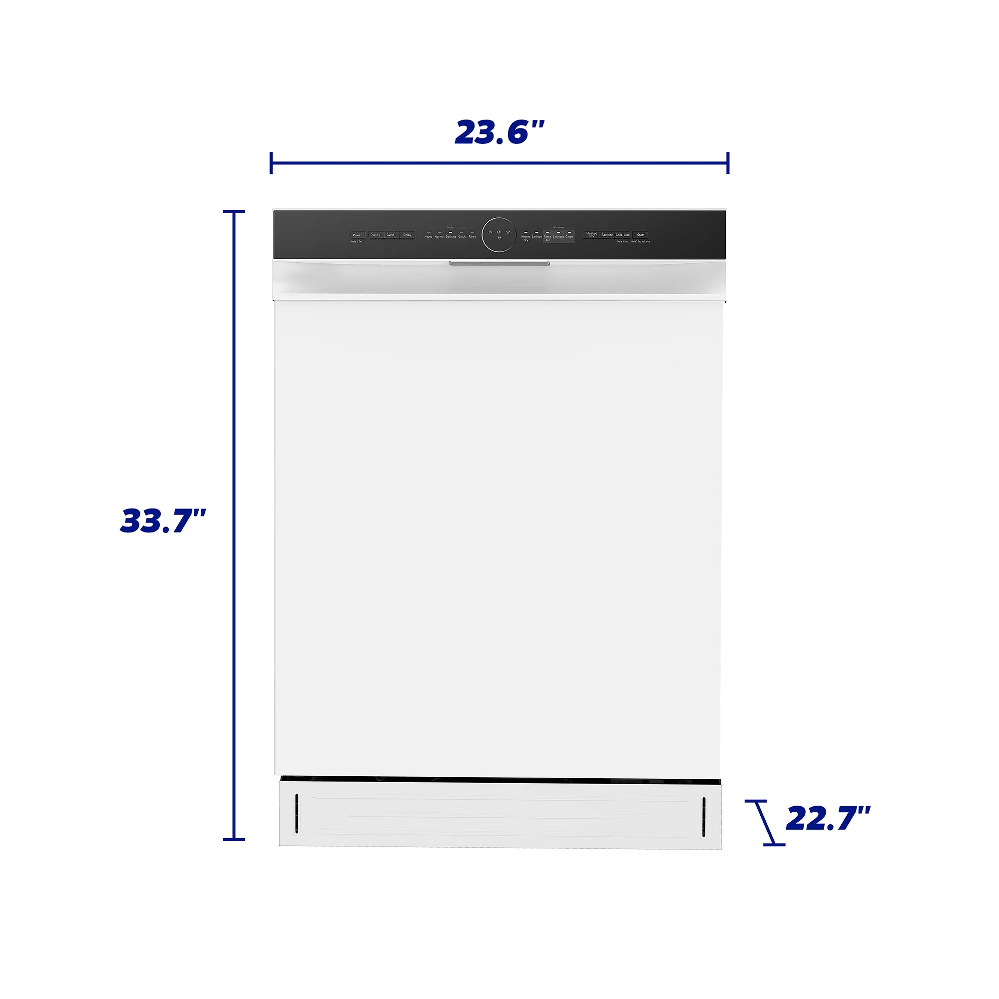 Element Electronics 24' Front Control Built-in Dishwasher - White (ENB5322HECW)