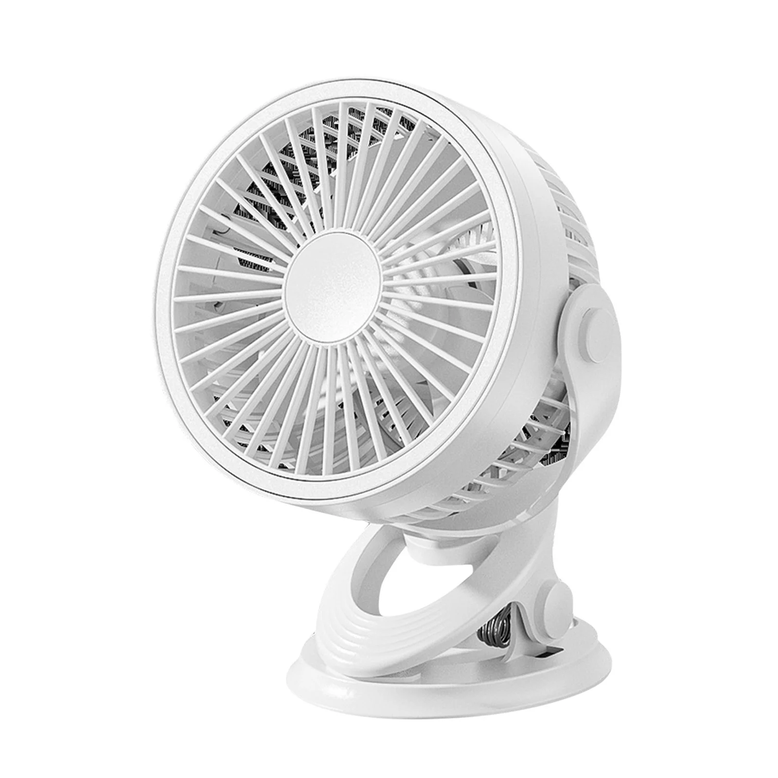 Desktop Clip Fan Rechargeable Handled Fan for Bedroom Dormitory Home Battery Operated Cooling Fans for Heat Dissipation,Travel Office Outdoor Indoor USB Charging