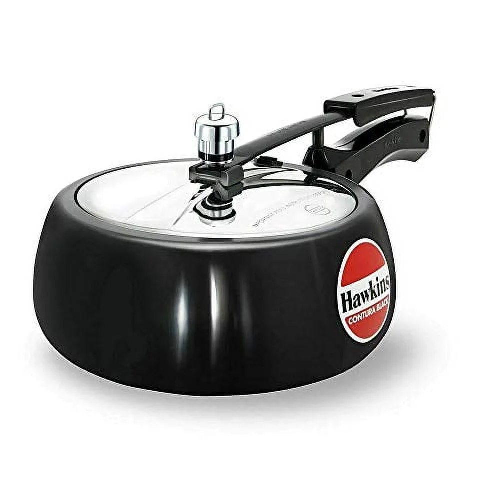 Hawkins CB40 Hard Anodised Pressure Cooker, 4-Liter, Contura Black