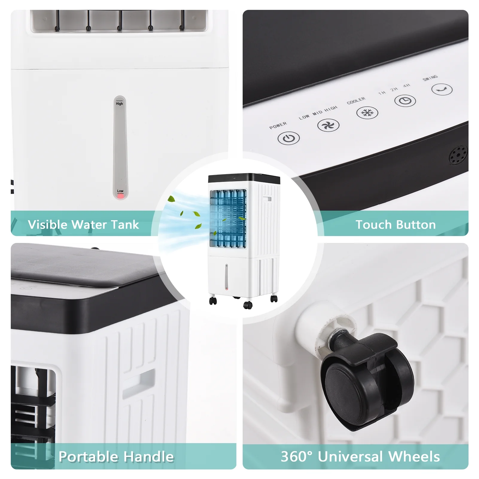 Bisofice Air conditioning fan,3 Speed With Cooler Hine 3 Timer With Remote Speed With Timer Dsfen Air Conditioner Fan Room Office Dorm Cooler Ioshine 3 Portable Air Conditioner With Timer With Adben