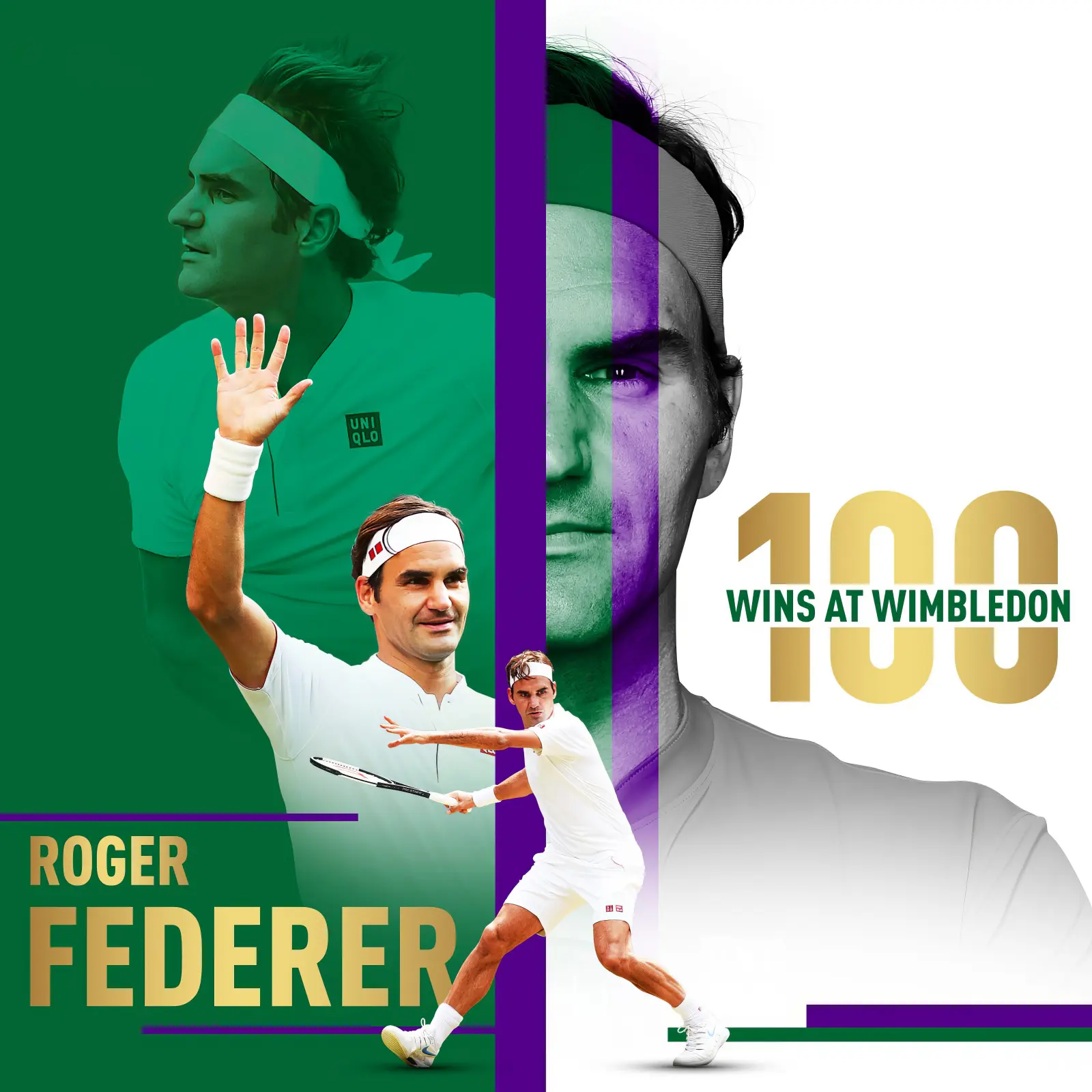 Roger Federer's Eight Wimbledon Crowns: The Glory of the King of the Turf - MinePosters