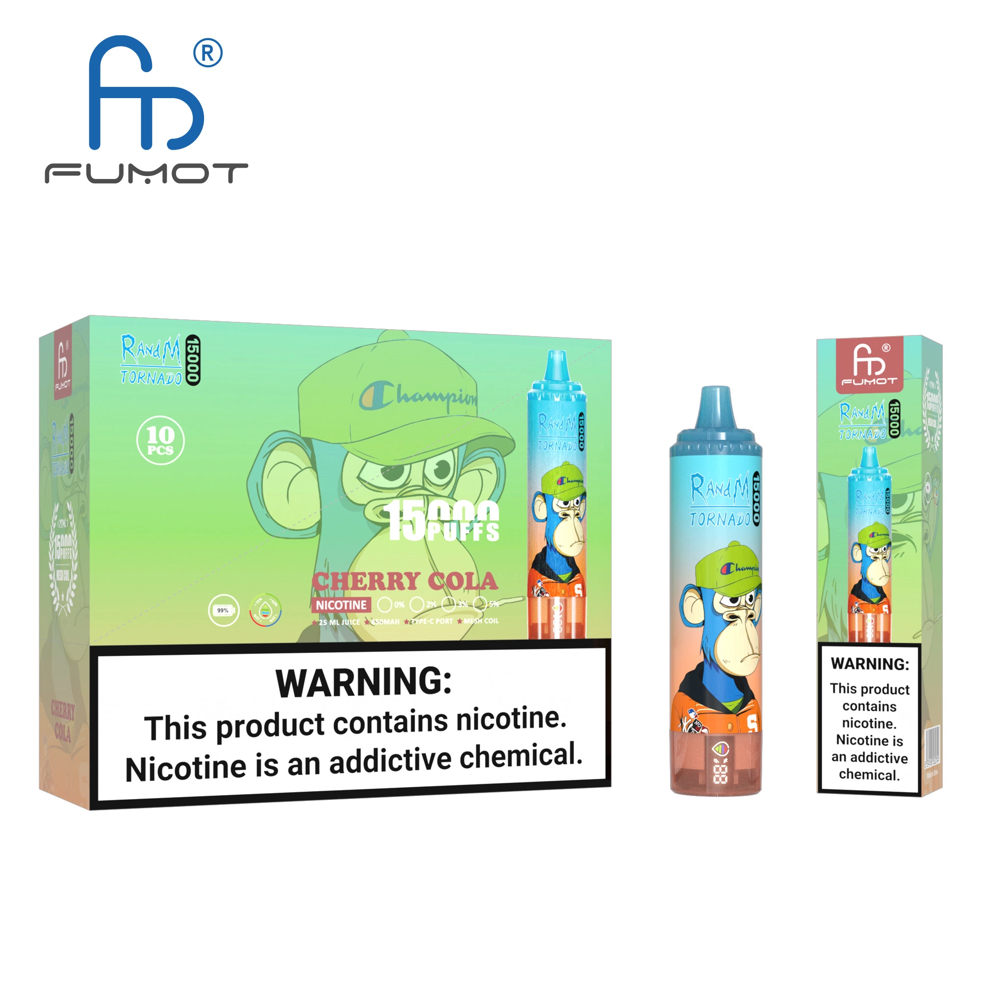 Fumot RandM Tornado Vape 15000 puff 15k Disposable Vape