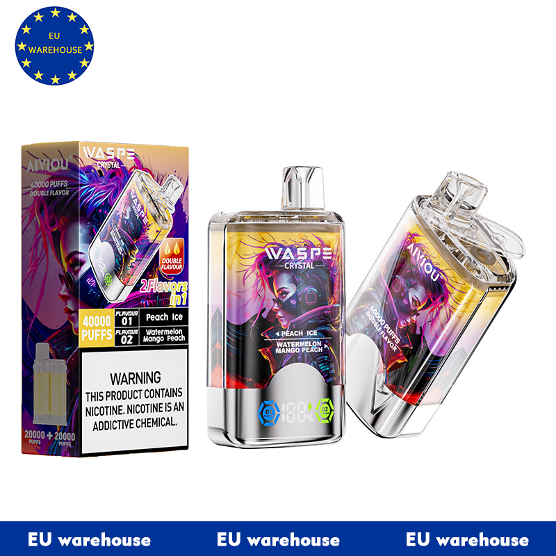 EU warehouse Waspe Crystal Flavor 40000 Puffs Disposable Vape