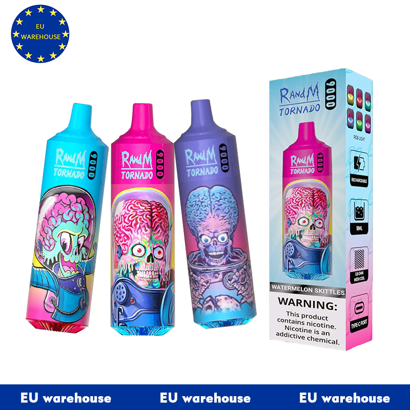 EU warehouse Fumot RandM Tornado Vape 9000 puff 9k Disposable Vape
