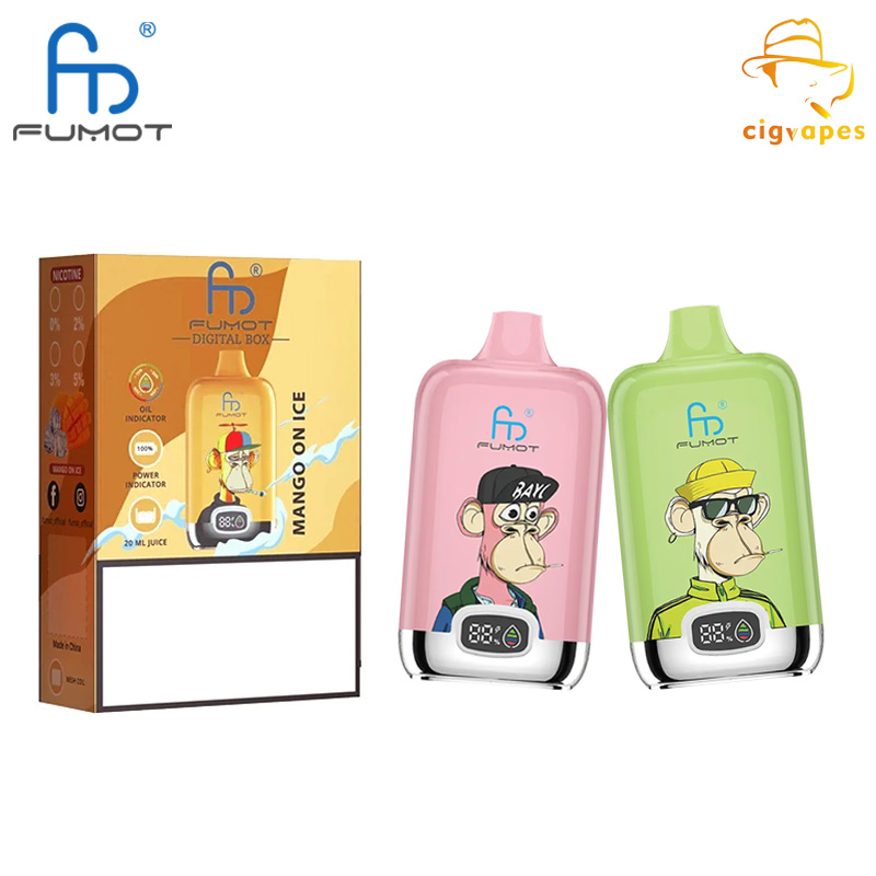 Fumot RandM Digital Box Vape 12000 puff 12k Disposable Vape