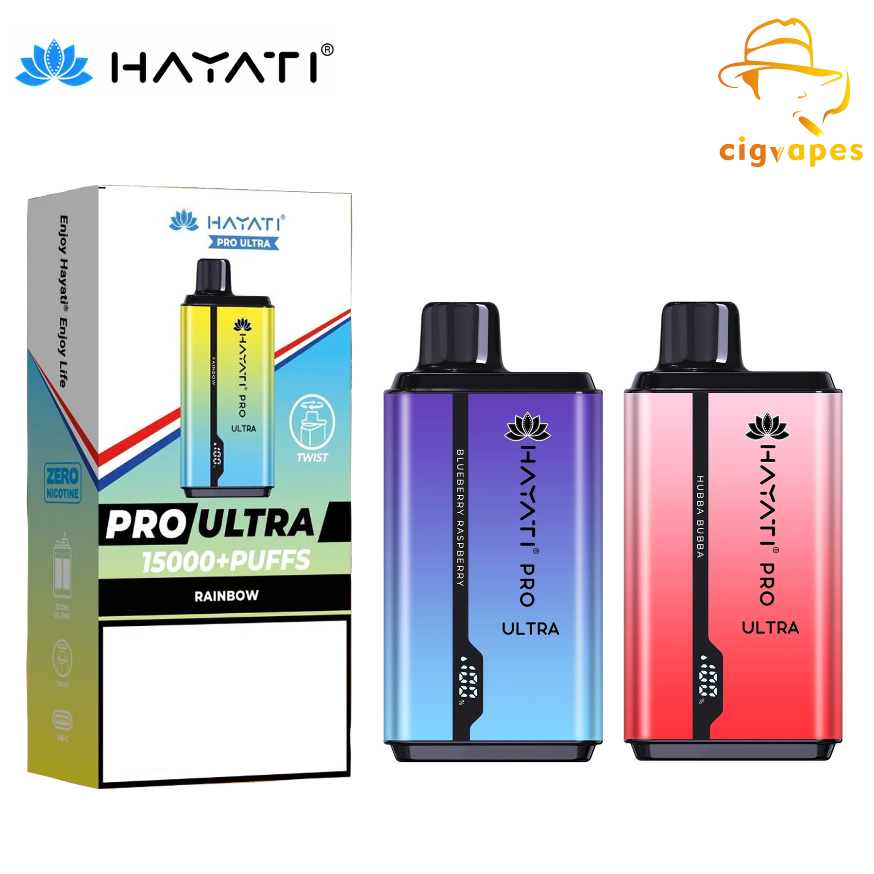 Hayati Pro Ultra 15000 Puffs 15k Disposable Vape