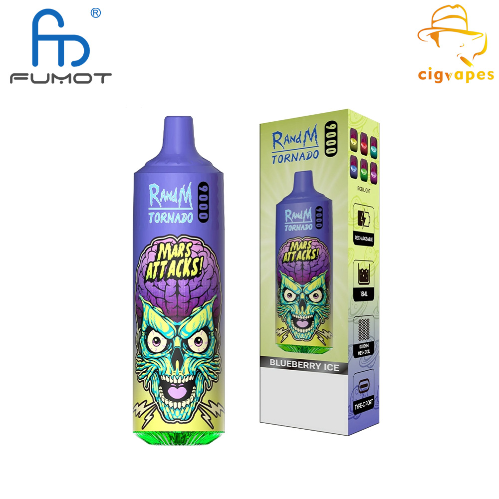 Fumot  RandM Tornado Vape 9000 puff 9k Disposable Vape