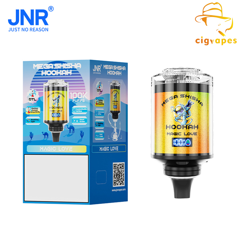 JNR Mega Shisha Hookah 100000 Puff 100k Disposable Vape