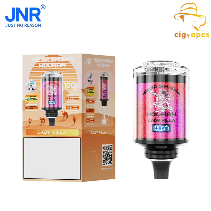 JNR Mega Shisha Hookah 100000 Puff 100k Disposable Vape