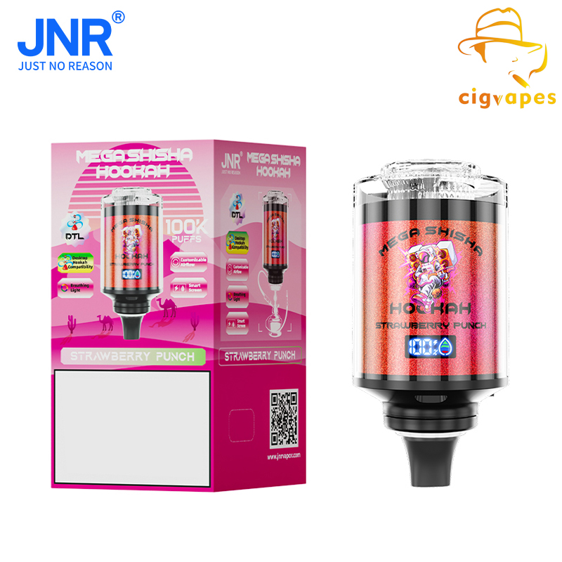 JNR Mega Shisha Hookah 100000 Puff 100k Disposable Vape