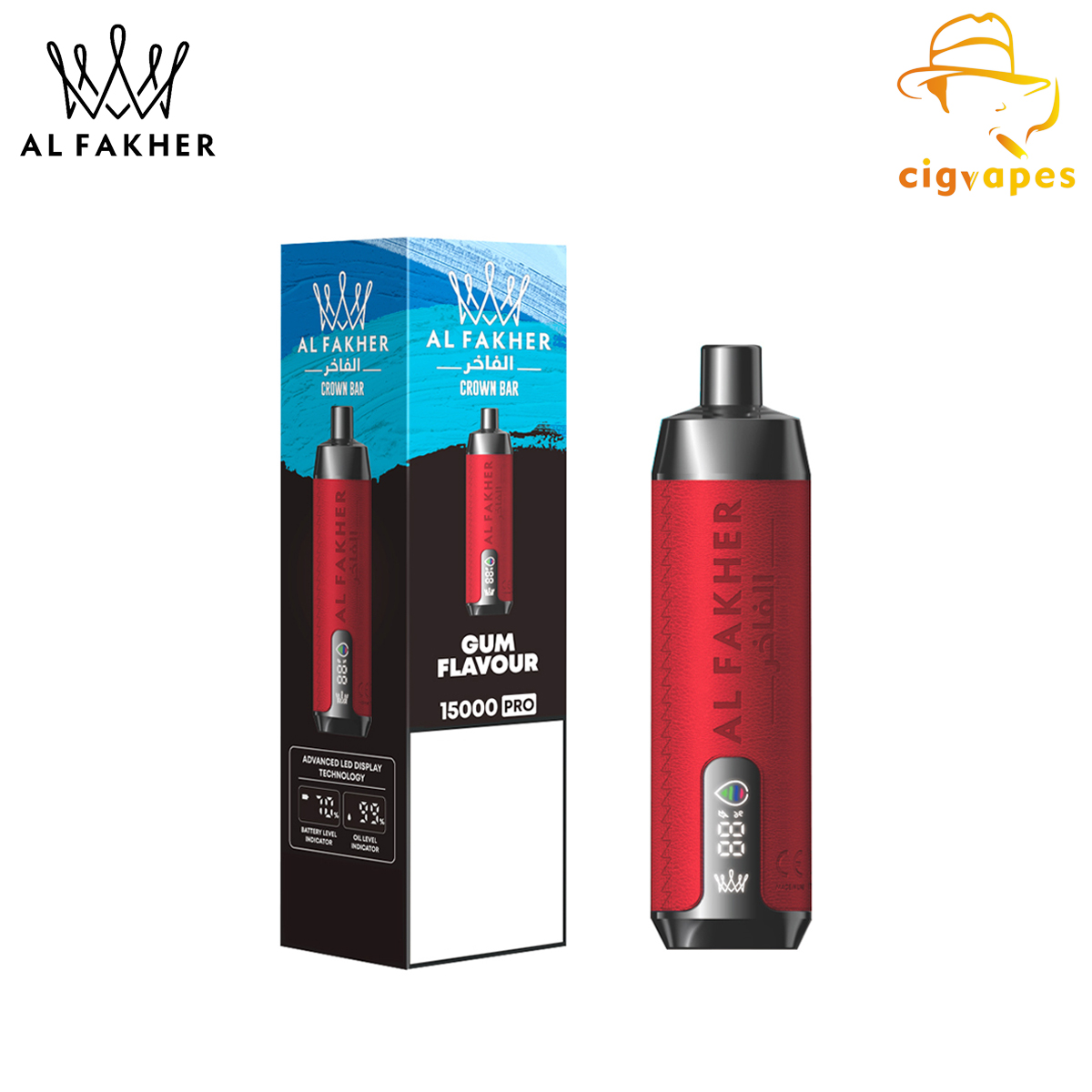 Al Fakher Crown Bar 15000 Pro Disposable Vape