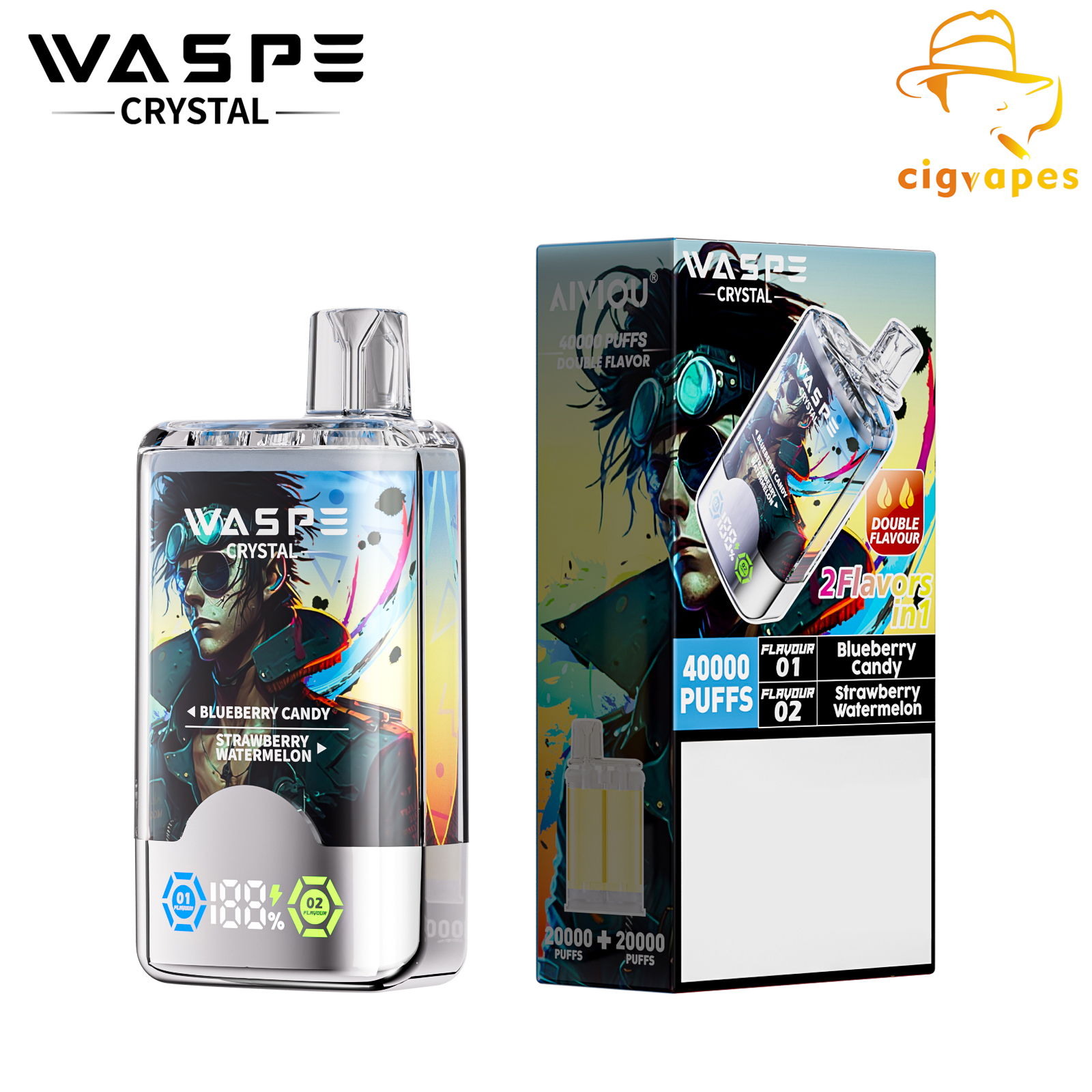 Waspe Crystal 40000 Puffs Disposable Vape