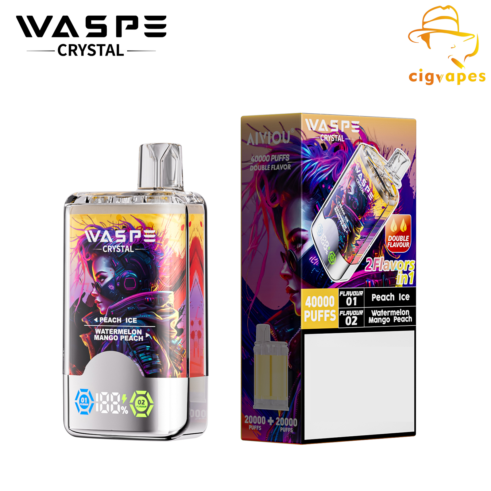 Waspe Crystal 40000 Puffs Disposable Vape