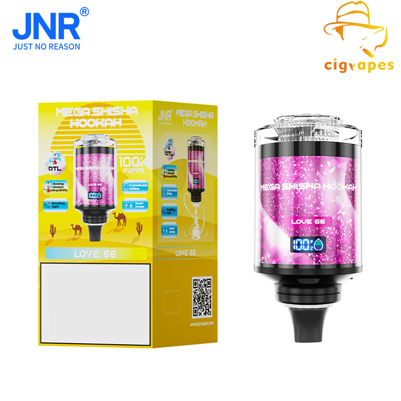 JNR Mega Shisha Hookah 100000 Puff 100k Disposable Vape