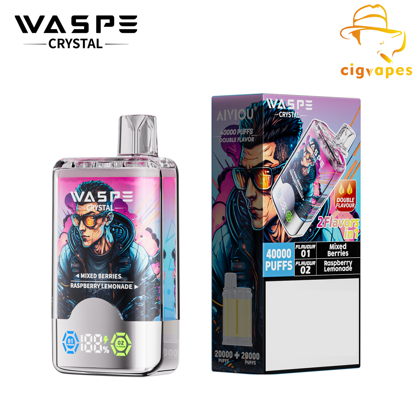 Waspe Crystal 40000 Puffs Disposable Vape