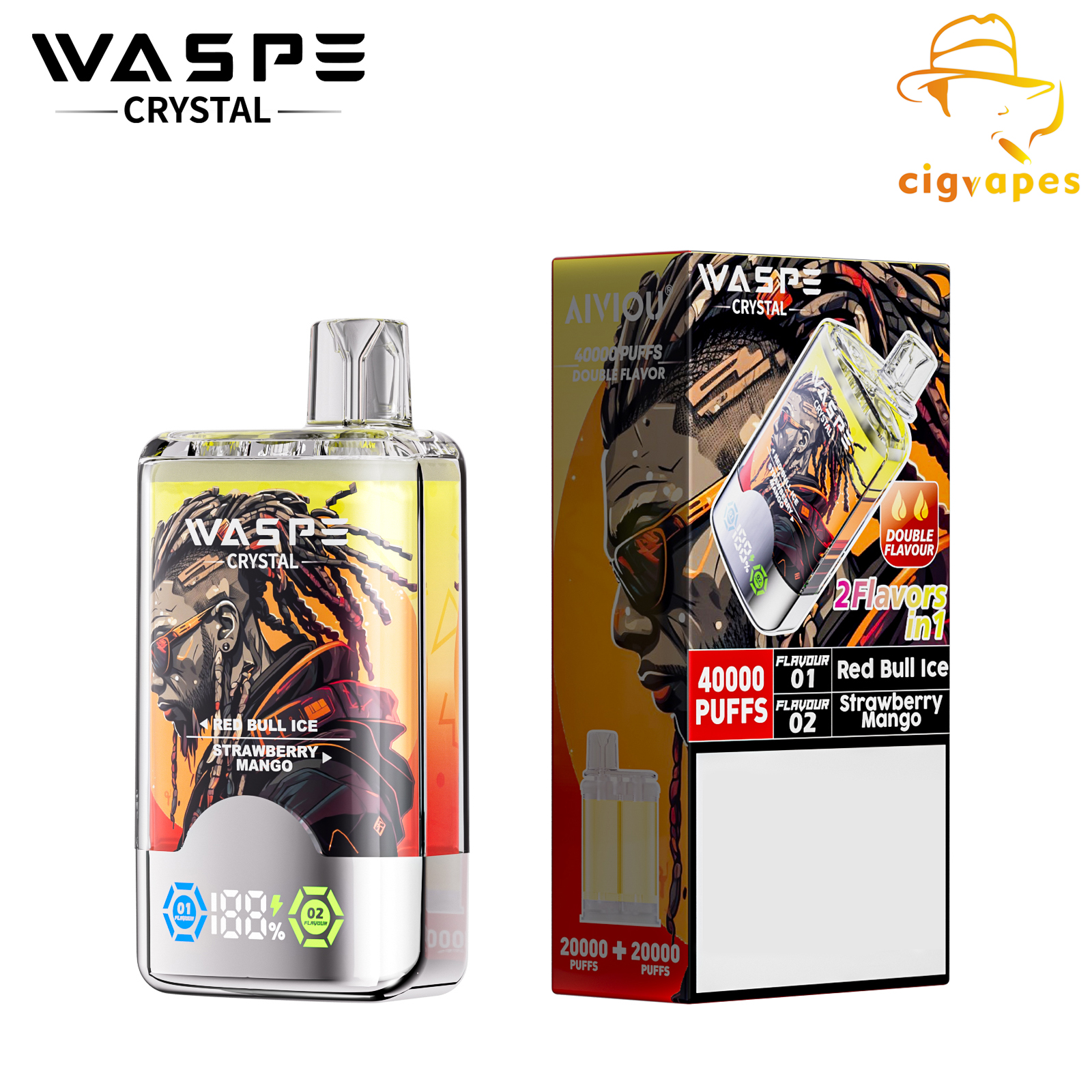 Waspe Crystal 40000 Puffs Disposable Vape