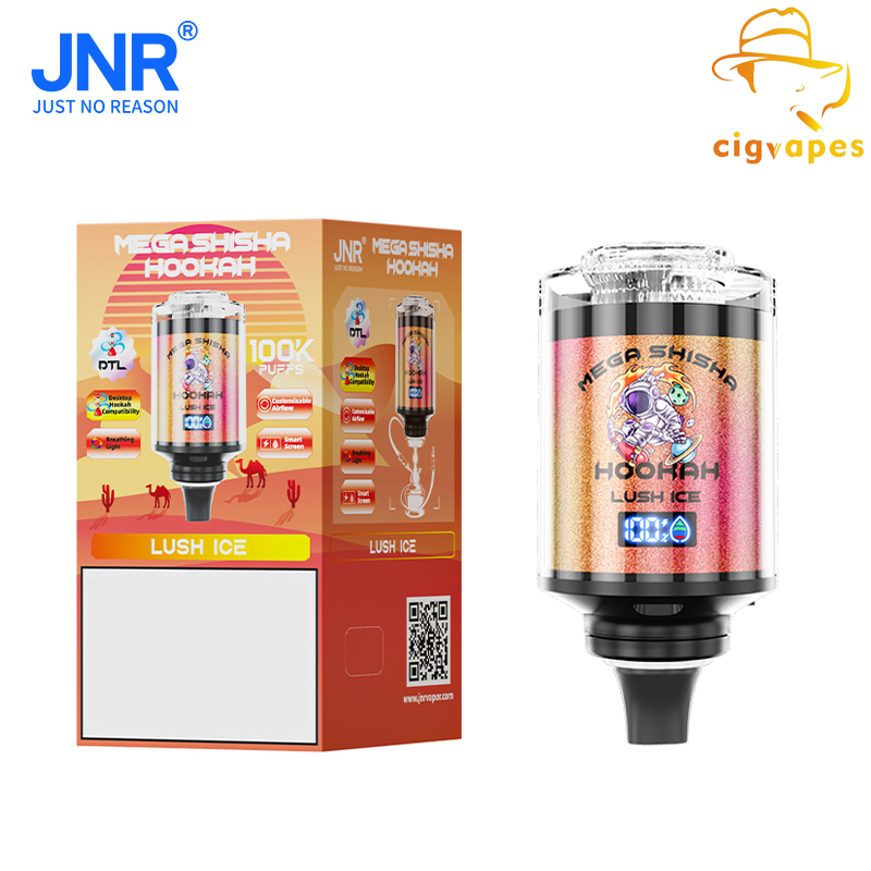 JNR Mega Shisha Hookah 100000 Puff 100k Disposable Vape