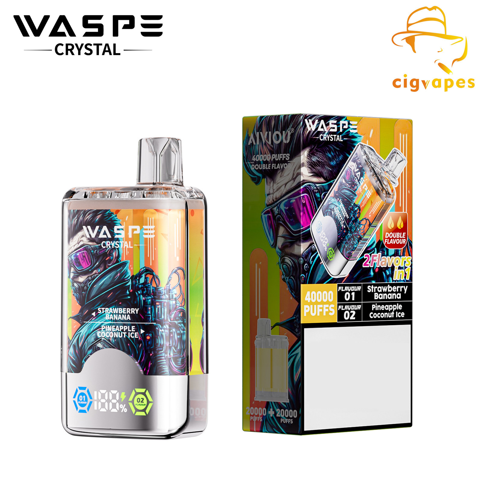 Waspe Crystal 40000 Puffs Disposable Vape