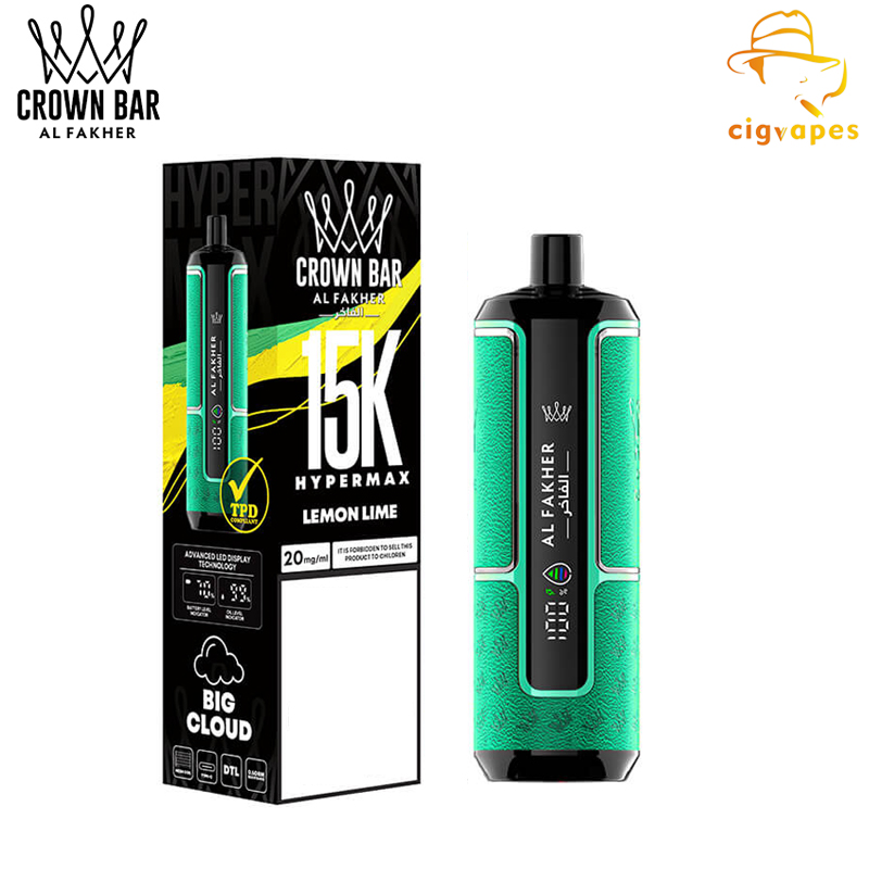 Al Fakher Crown Bar Hyper Max 15000 Puffs Disposable Vape