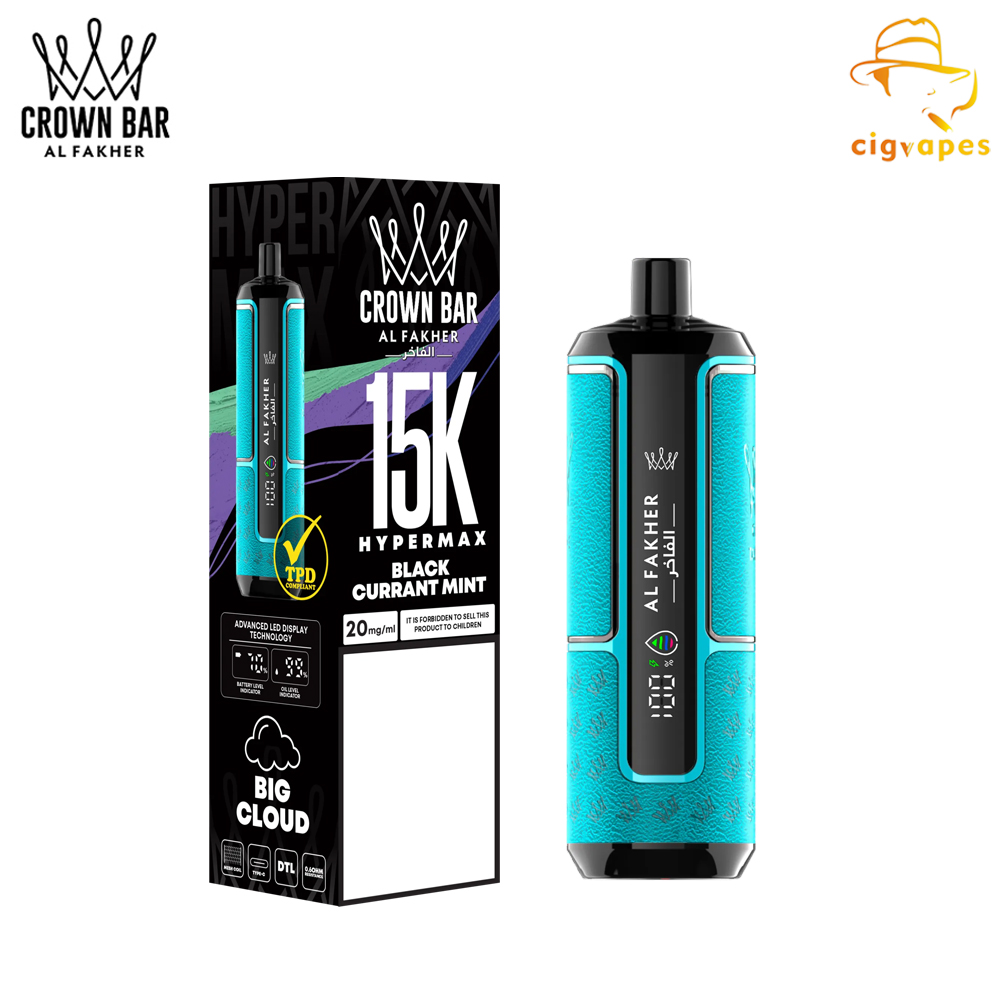 Al Fakher Crown Bar Hyper Max 15000 Puffs Disposable Vape