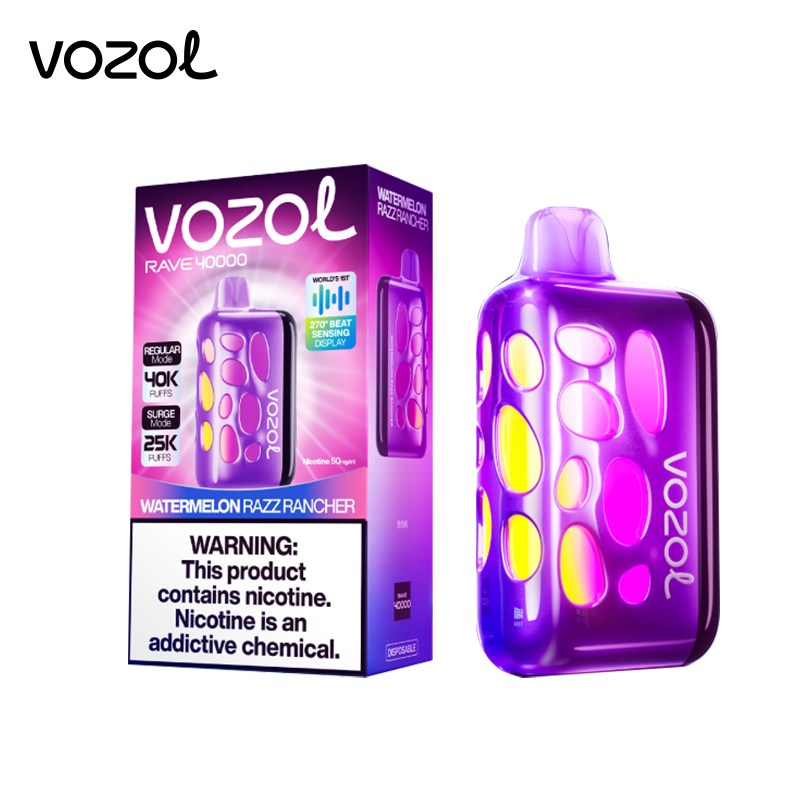 Vozol Rave 40000 Puffs 40k Sensing Display Disposable Vapes