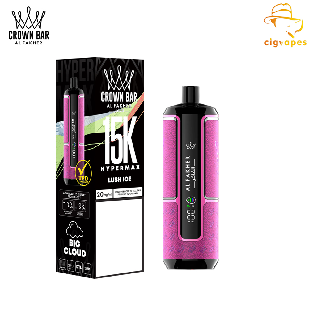 Al Fakher Crown Bar Hyper Max 15000 Puffs Disposable Vape