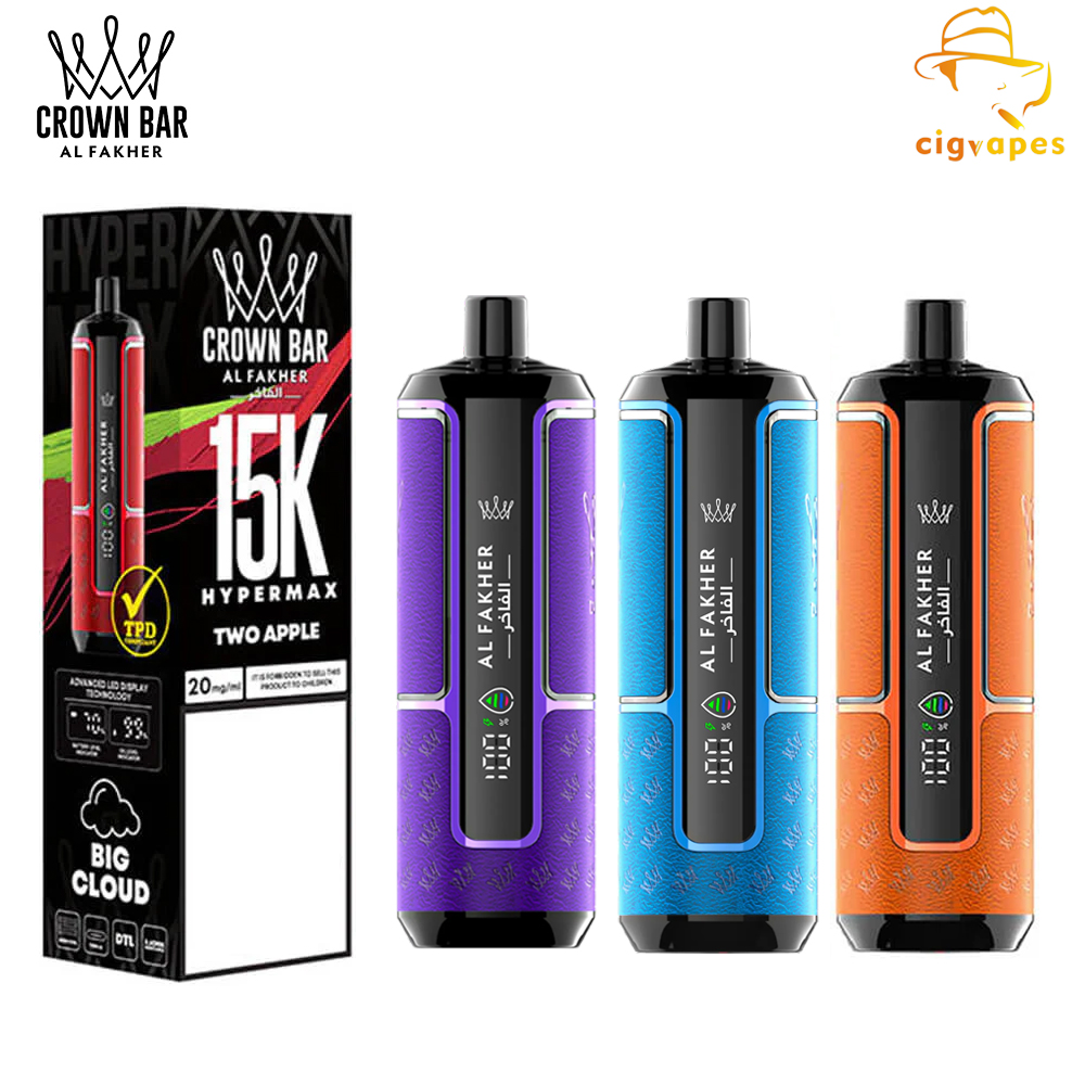 Al Fakher Crown Bar Hyper Max 15000 Puffs Disposable Vape