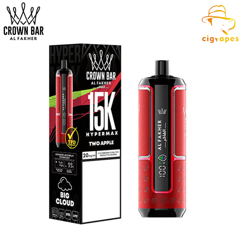 Al Fakher Crown Bar Hyper Max 15000 Puffs Disposable Vape