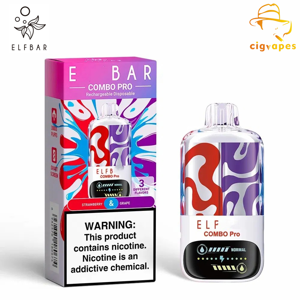 EU warehouse-ELF BAR COMBO Pro 30000 Puffs 30k Disposable Vape
