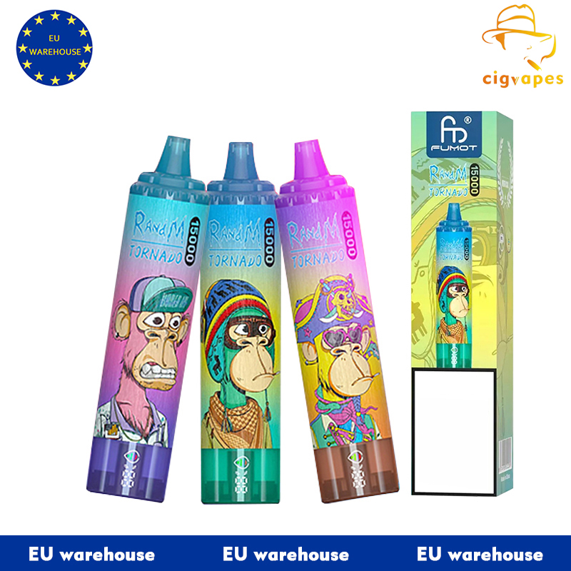EU warehouse-Fumot RandM Tornado Vapes 15000 puffs 15k Disposable Vape