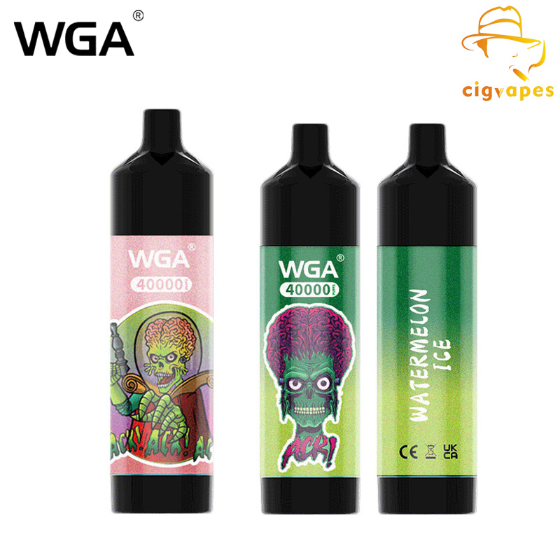 EU Warehouse WGA Mars Attacks Theme 40000 Puffs 40k Disposable Vape Digital Display Music Wga40000