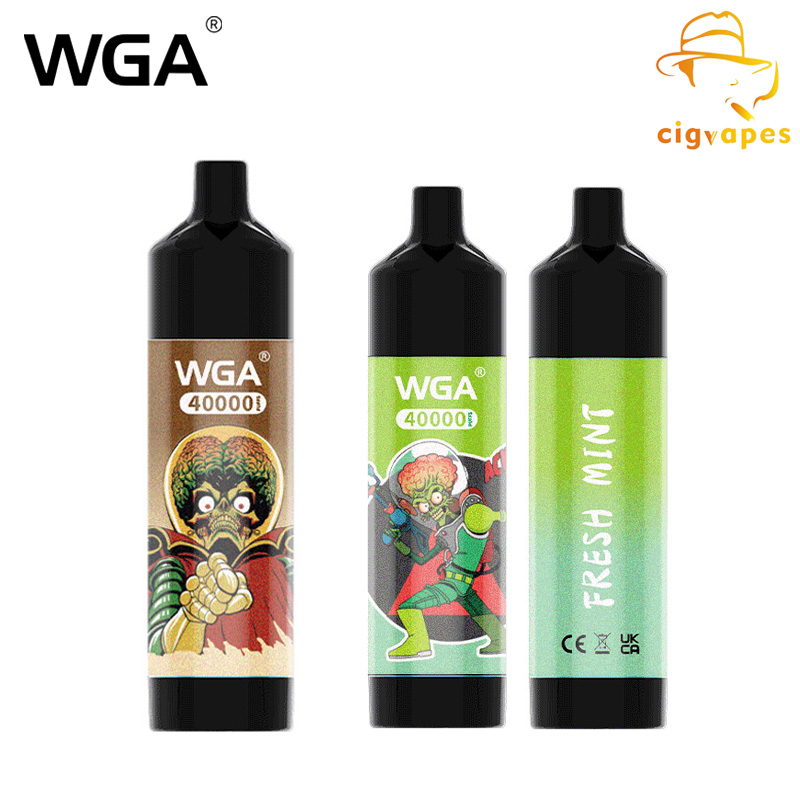 EU Warehouse WGA Mars Attacks Theme 40000 Puffs 40k Disposable Vape Digital Display Music Wga40000