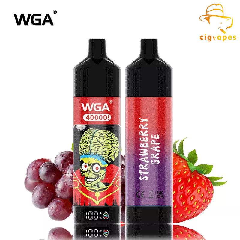 EU Warehouse WGA Mars Attacks Theme 40000 Puffs 40k Disposable Vape Digital Display Music Wga40000