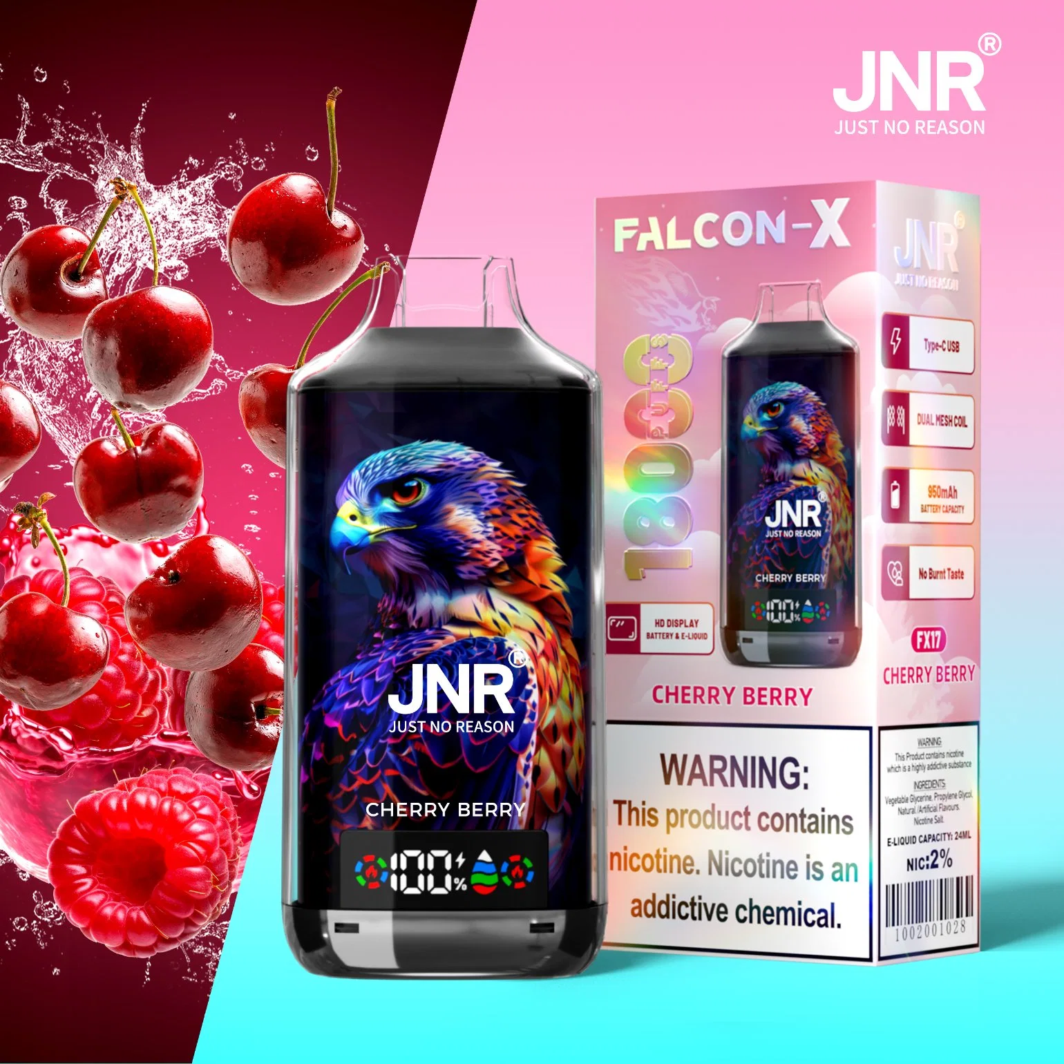 JNR Falcon-X 18000 Puffs 18K Disposable Vape