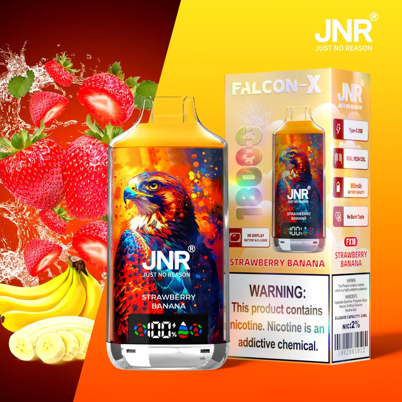 JNR Falcon-X 18000 Puffs 18K Disposable Vape