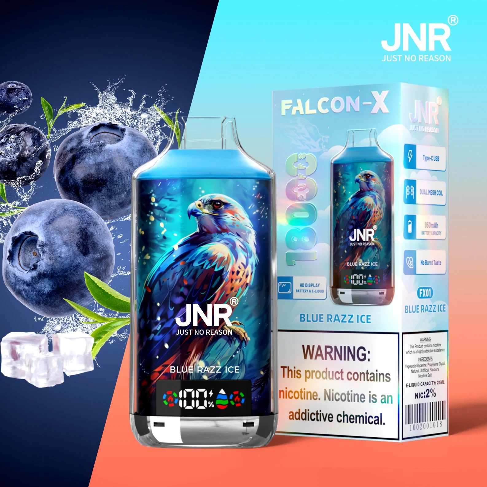 JNR Falcon-X 18000 Puffs 18K Disposable Vape