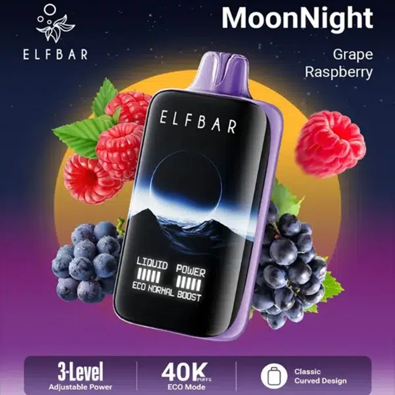 EU Warehouse Elfbar Moon Night 40000 Puffs 40k Disposable Vape