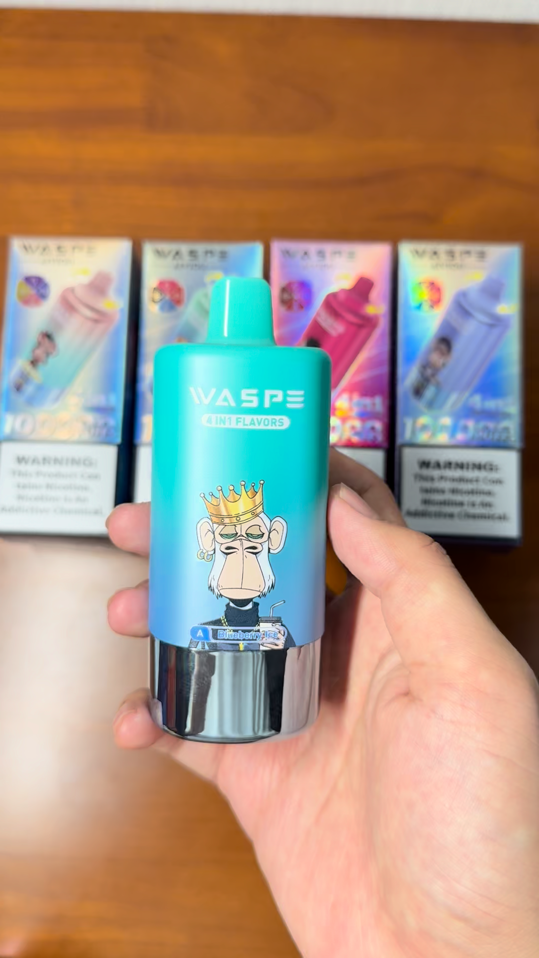 WASPE 4in1 Flavor 100000 Puffs 100k Authentic Disposable Vape