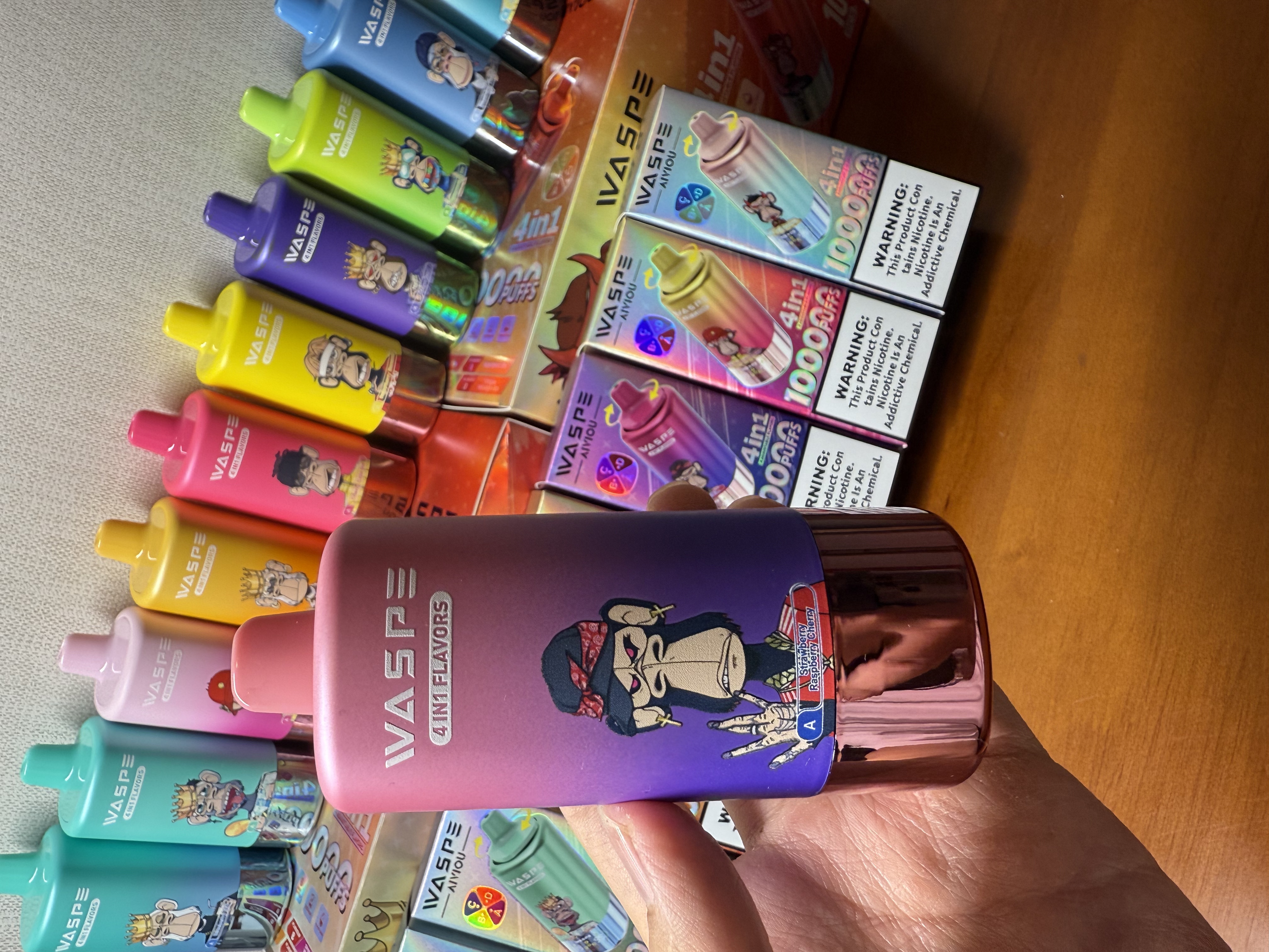 WASPE 4in1 Flavor 100000 Puffs 100k Authentic Disposable Vape