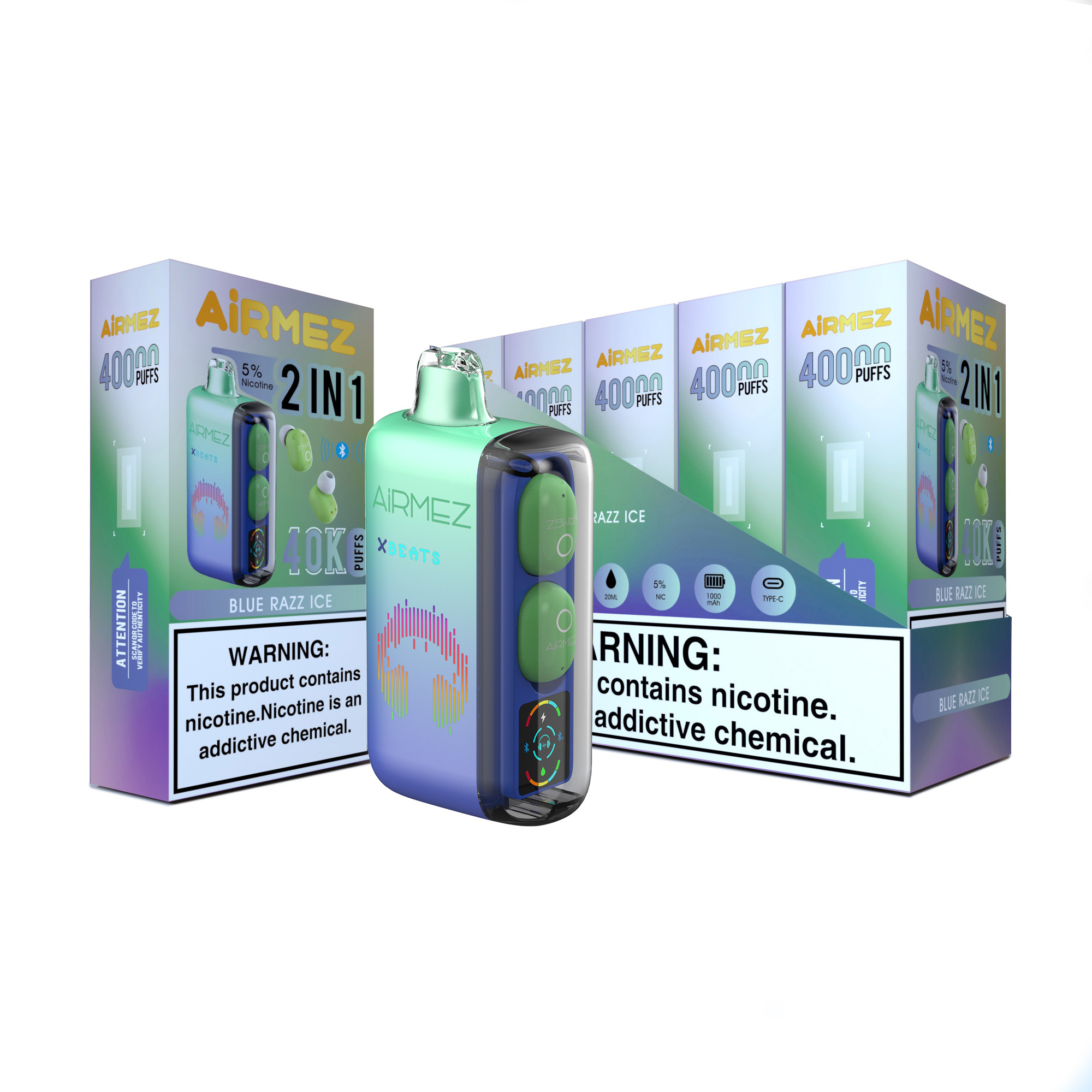 Airme Xbeats 40k 2 in 1 Disposable Vape 40000 Puff Earphone