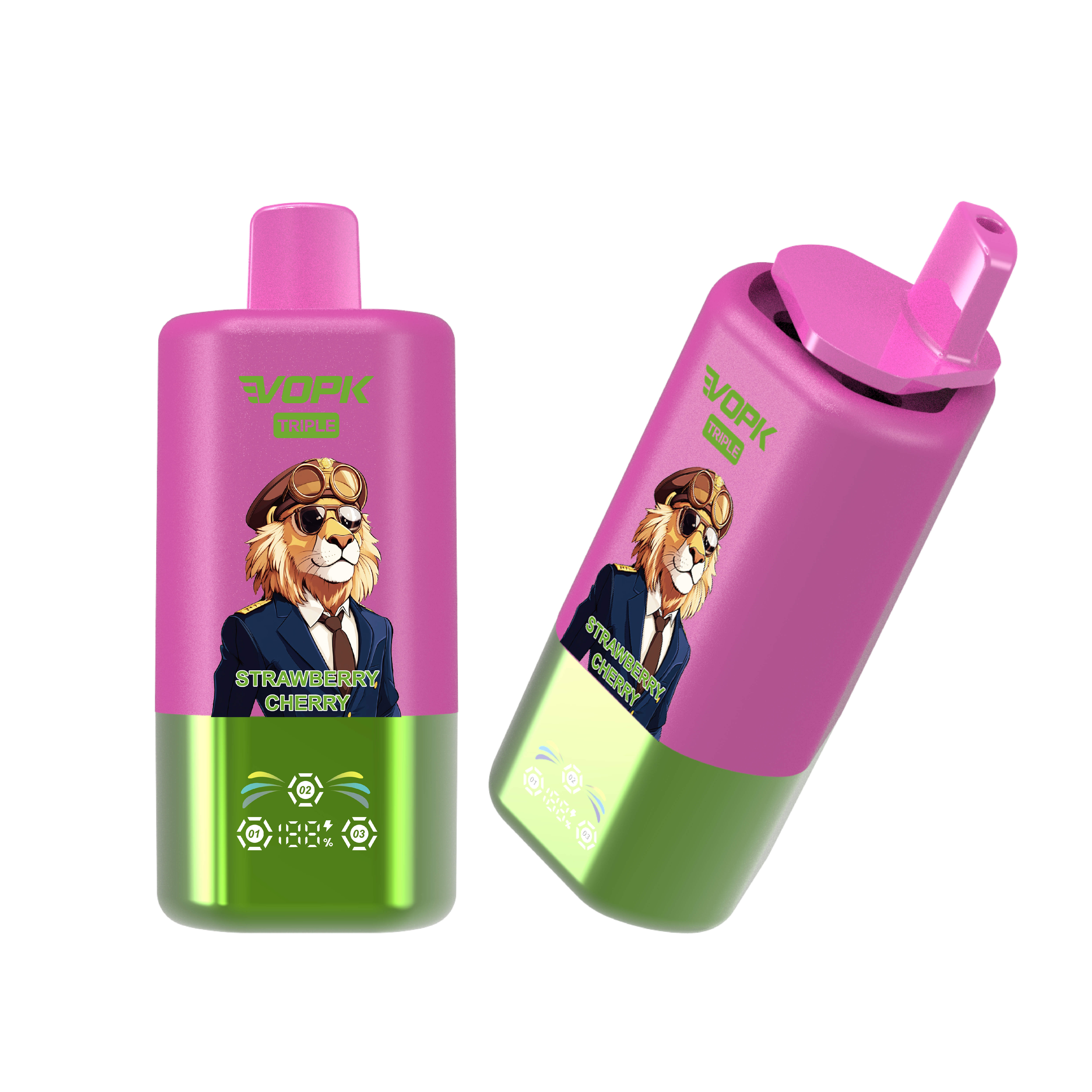 Vopk Triple 60K 60000 Puffs Disposable Vape 3-in-1 Options with LED Screen