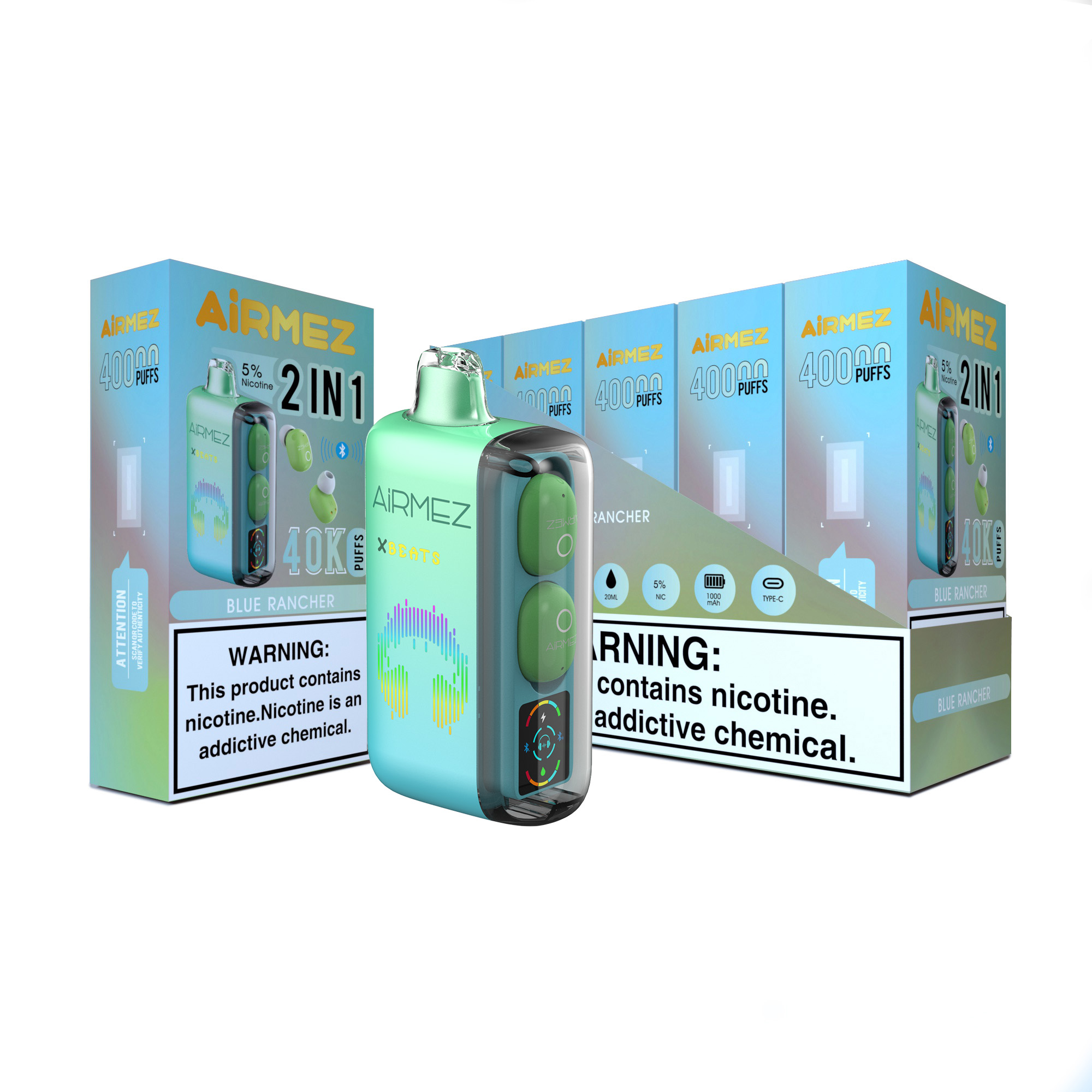 Airme Xbeats 40k 2 in 1 Disposable Vape 40000 Puff Earphone