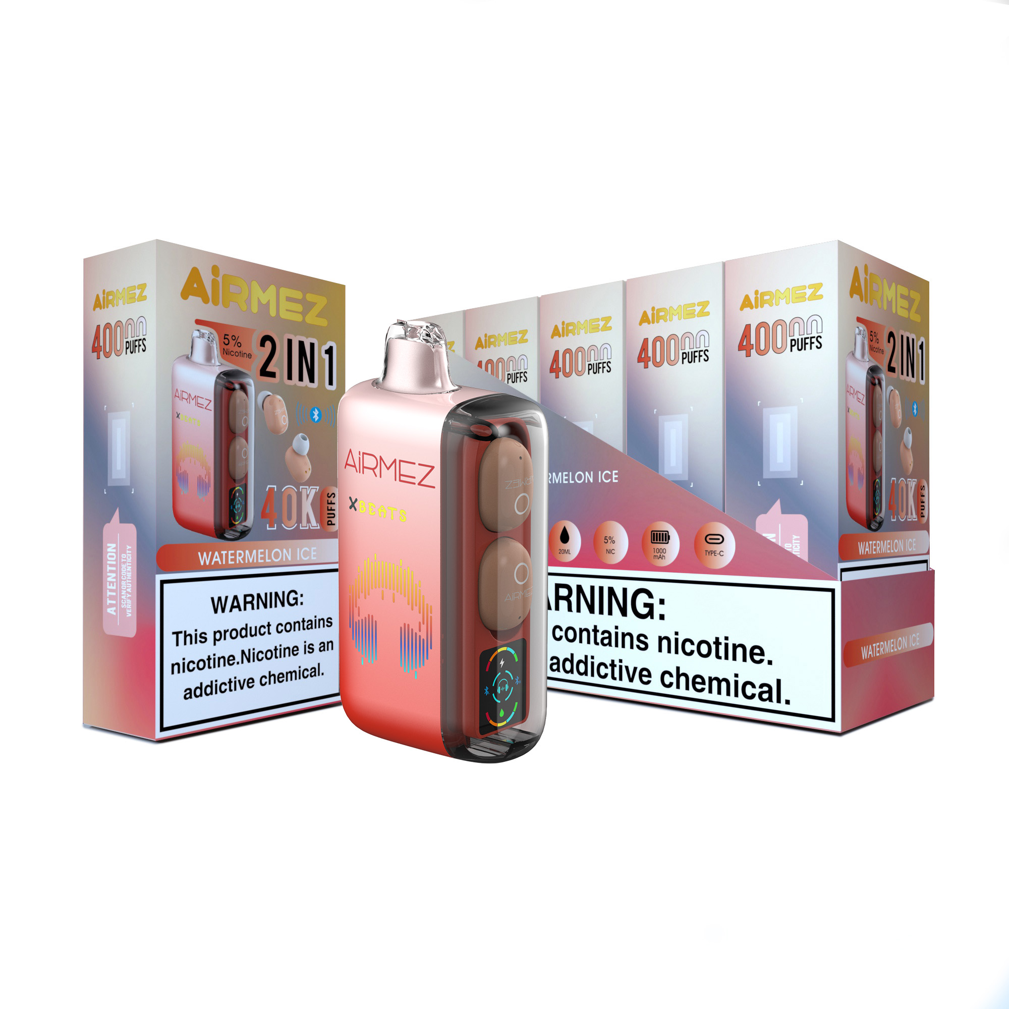 Airme Xbeats 40k 2 in 1 Disposable Vape 40000 Puff Earphone